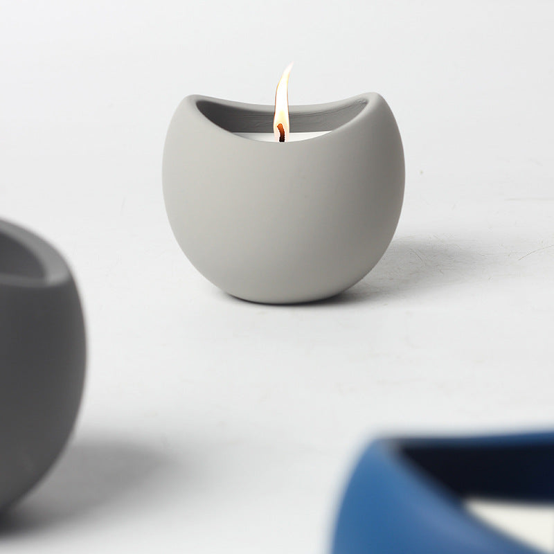 Ceramic Candle Cup for DIY & Home Decor