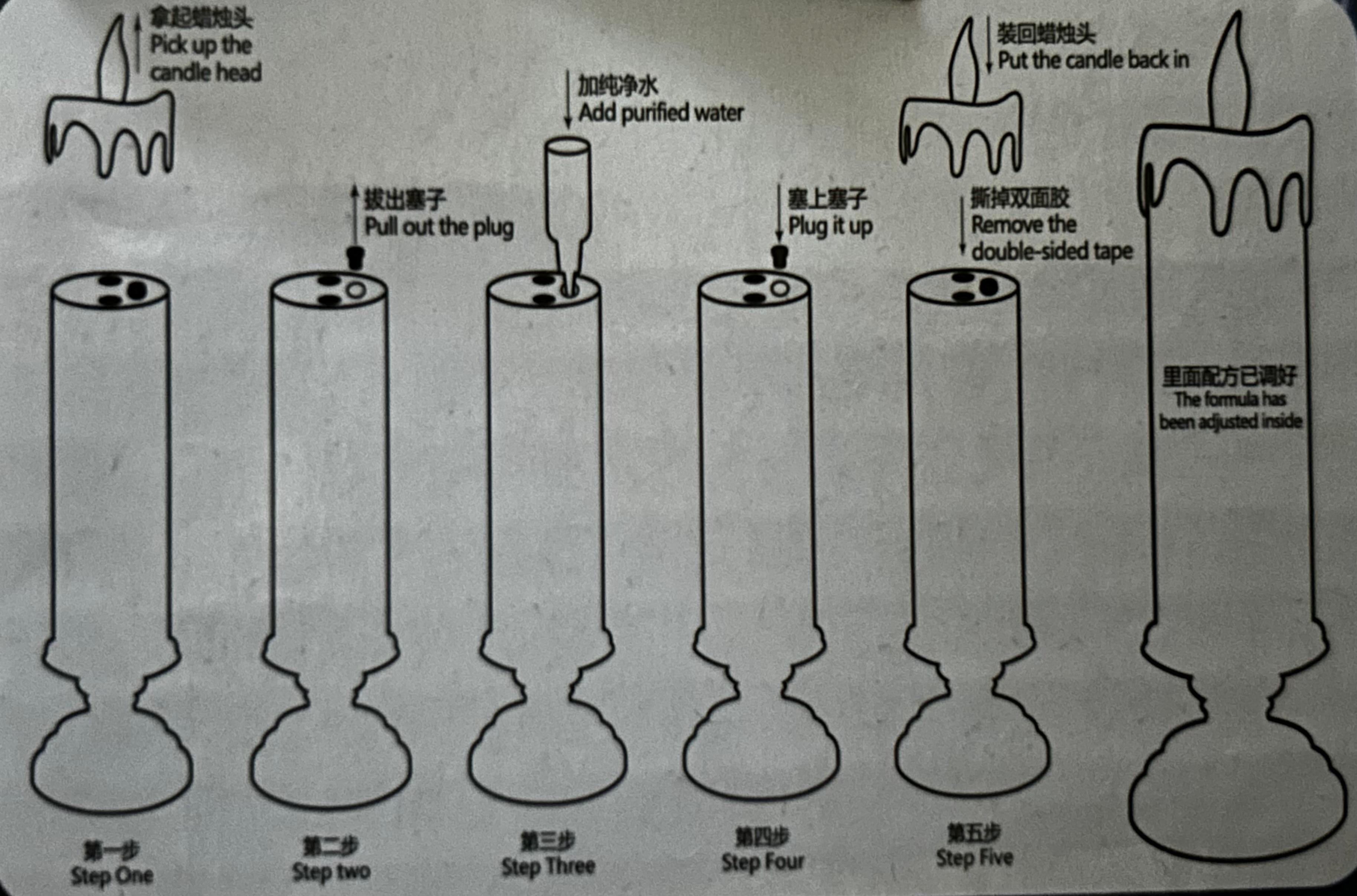 Color-Changing LED Christmas Candle Light