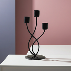 Elegant Metal Candle Holder – Vintage Iron Candelabra - candletown.net