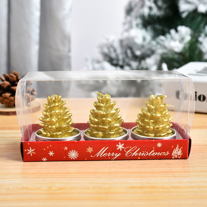 Christmas Craft Gift Candles – 3 Piece Holiday Set